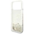 Puzdro Guess Liq. Glitter 4 Charms pre iPhone 17 Pro zlatá