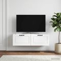 vidaXL Nástenná TV skrinka Biela 98 x 41 x 30 cm Kompozitné drevo
