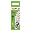 LED žiarovka Filament sviečka / E14 / 5,9 W (60 W) / 806 lm / neutrálna biela