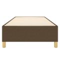 vidaXL Posteľný rám s boxspringom tmavohnedá 90x190 cm látka