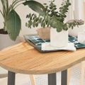 vidaXL Stolová doska 80x40x2 cm Masívne drevo Ovál