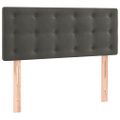 vidaXL Posteľný rám boxspring s matracom tmavosivý 80x200 cm zamat
