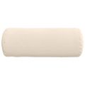 vidaXL Podložkové vankúše 2 pcs Béžová Ø 25 x 70 cm Mikrovlákno