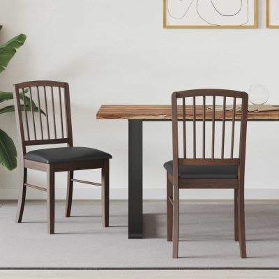 vidaXL Jedálenské stoličky 2 pcs Svetlohnedá 50 x 52,5 x 91 cm