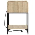 vidaXL Nočný stolík 2 ks Sonoma dub 40 x 40 x 61 cm Kompozitné drevo