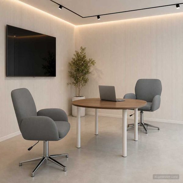 vidaXL Otáčacie stoličky k stolu 2 ks 54 x 58 x 90 cm Tmavosivá Látka