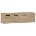 vidaXL Nástenné skrinky 2 ks dub sonoma 80x35x36,5 cm spracované drevo