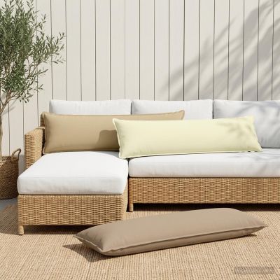 vidaXL Poťah na podložku 2 ks HOUTEN Sivohnedá 40 x 145 cm Polyester