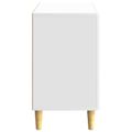 vidaXL Servírovacia skriňa Biela s vysokým leskom 89 x 34,5 x 60 cm