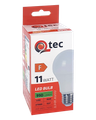 LED žiarovka Qtec 11W 990lm A60 E27 2700K