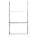 vidaXL 3-posch. stojany na pneumatiky 3ks strieborné 110x40x200cm oceľ