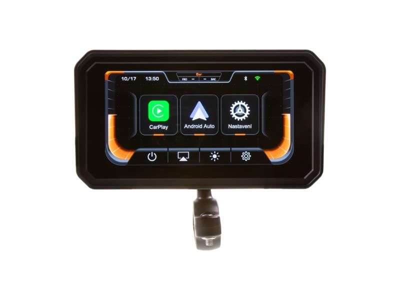Motocyklový displej Apple CarPlay / Android Auto CARCLEVER DS-126CA
