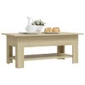 vidaXL Konferenčný stolík dub sonoma 102x55x42 cm kompozitné drevo