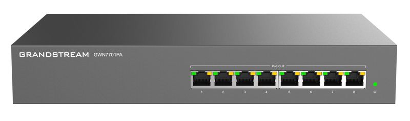 Grandstream GWN7701PA Nekonfigurovaný sieťový prepínač 8 portov / 8 PoE výstup