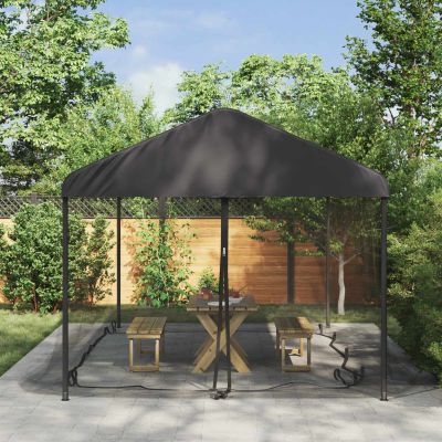 vidaXL Moskytiéra na altánok 220 mesh Čierna 6 x 3 x 2 m Polyester