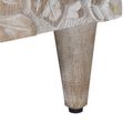 vidaXL Servírovacia skriňa Biela 90 x 33,5 x 75 cm Masívne mango drevo