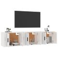 vidaXL Nástenné TV skrinky 3 ks lesklé biele 57x34,5x40 cm