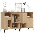 vidaXL Komody 2 ks dub sonoma 60x35x70 cm kompozitné drevo