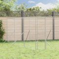 vidaXL Vonkajší koterec pre psov strieborný 6x6x2 m pozinkovaná oceľ