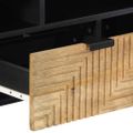 VidaXL TV skrinka Hnedá 100x33x46 cm Masívne drevo Mango