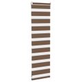 vidaXL Zebra roleta hnedá 45x100 cm šírka látky 40,9 cm polyester