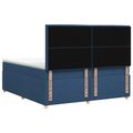 vidaXL Posteľ boxspring s matracom Modrá 140 x 190 cm Látka