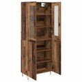 vidaXL Highboard Staré drevo 69,5 x 34 x 90 cm Kompozitné drevo