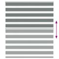 vidaXL Zebra roleta tmavošedá 120x150 cm šírka látky 115,9cm polyester