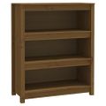 VidaXL Knižnica medovohnedá 80x35x97 cm masívna borovica