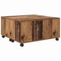vidaXL Konferenčný stolík Staré drevo 75 x 75 x 38 cm Kompozitné drevo