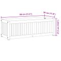 vidaXL Záhradný kvetináč 80x30x27,5 cm masívna akácia a oceľ