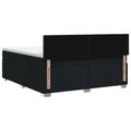 vidaXL Posteľ s boxspringom a matracom a LED Čierna 180 x 200 cm Látka