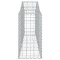 vidaXL Oblúkový gabionový kôš 25 ks 200x30x60/80 cm pozinkované železo
