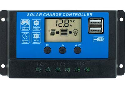 FVE Solárny regulátor PWM VOLT 12-24V/20A+USB pre Pb batérie FVE Solární regulátor PWM VOLT 12-24V/20A+USB pro Pb baterie