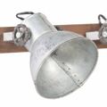 vidaXL Industriálna nástenná lampa strieborná 65x25 cm E27