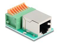 RJ45 zásuvka na Terminal Block s push-in