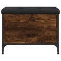 vidaXL Úložná lavička dymový dub 62x42x45 cm kompozitné drevo