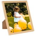 vidaXL Fotorámiky na stenu alebo stôl 3 ks bledý dub 50x60 cm