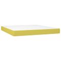 vidaXL Boxspring posteľ s matracom zelená 160x200 cm látka
