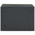 vidaXL Bezpečnostná schránka so zámkom Tmavosivá 35 x 25 x 25 cm Oceľ