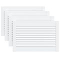 vidaXL Lamelové dvierka na skrinku 4 ks, biele 39,5x59,4 cm, borovica