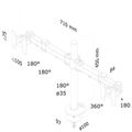 Neomounts FPMA-D960DG / Flat Screen Desk Mount (grommet) / Black Držák, VESA, stolný, pre 2 ploché monitory, úhlopriečka 10"-27", naklonenie 180°, otáčanie 180°, rotácia 360°, nosnosť 16kg, čierna