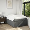vidaXL Boxspring posteľ s matracom, tmavosivá 120x190 cm, látka