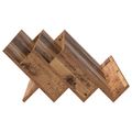 vidaXL Regál na časopisy s poličkou Staré drevo 90 x 53 x 28,5 cm
