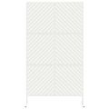 vidaXL Záves na zabezpečenie súkromia 100 x 50 x 180 cm Oceľ Biela