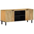 VidaXL TV skrinka Hnedá 105x33x46 cm Masívne drevo Mango