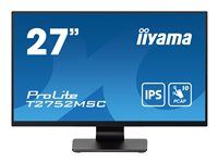 LED monitor - 27" - dotykový displej - 1920 x 1080 Full HD (1080p) @ 60 Hz - IPS - 400 cd/m² - 1000:1 - 5 ms - HDMI, DisplayPort - reproduktory - čierna, matná
