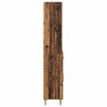 vidaXL Highboard Staré drevo 69,5 x 32,5 x 180 cm Kompozitné drevo