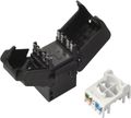 Solarix - keystone CAT5E UTP RJ45 čierny samořezný