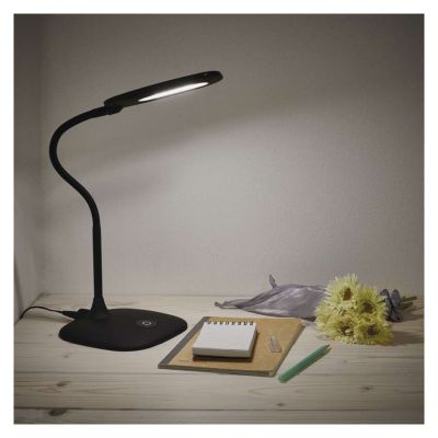 LED stolná lampa STELLA, čierna
